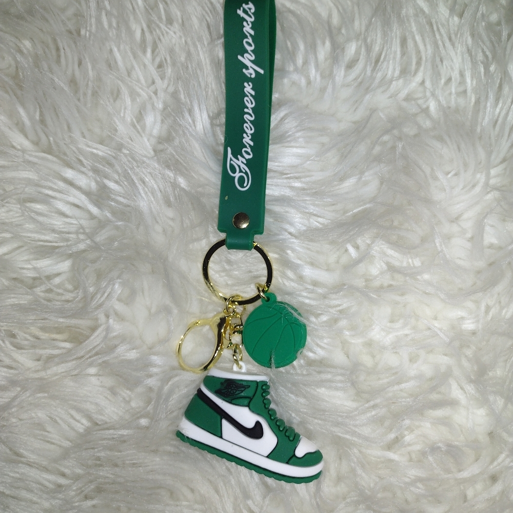 Nike Air Jordan Green Keychain.